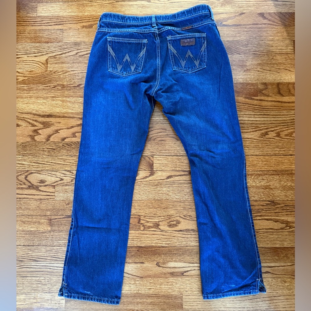 Wrangler Cash Blue Denim Jeans—Size 13/14x34